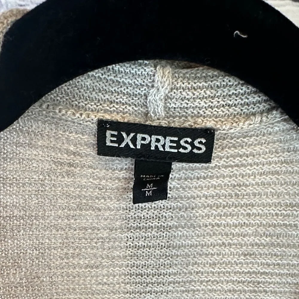 Express Women's Beige Draped Cardigan